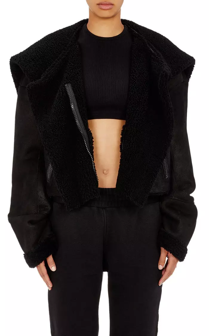 Kabát adidas Originals x Yeezy Cropped Shearling Coat