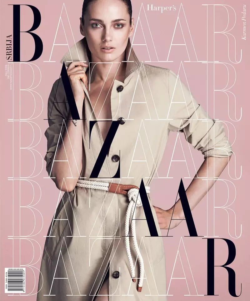 Karmen Pedaru, Harper's Bazaar Sırbistan için BOSS Modası Giydi