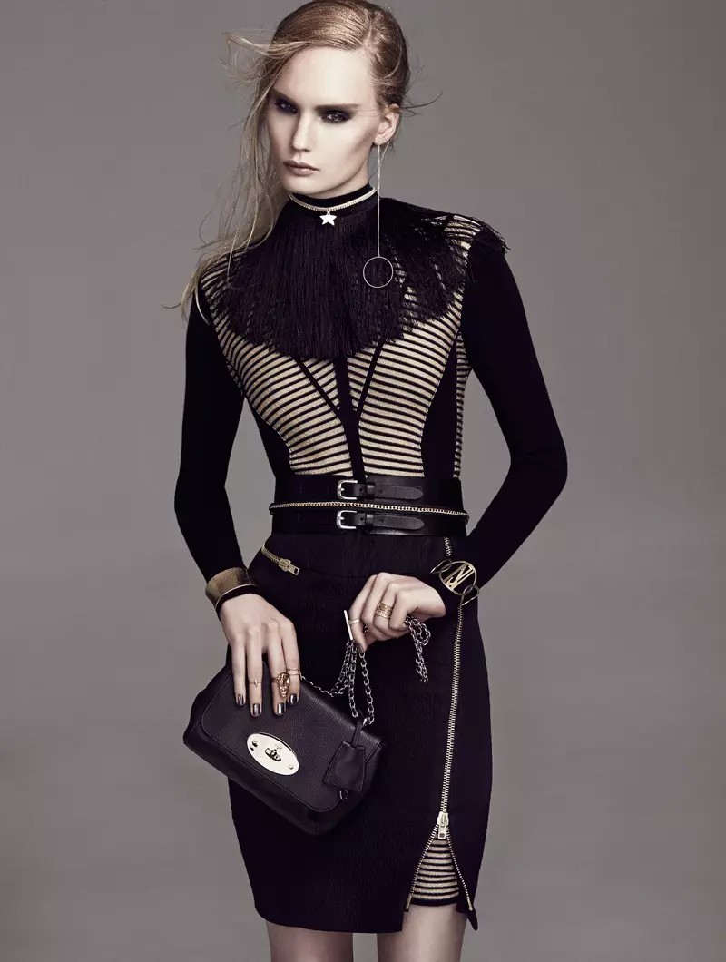 Henrietta Hellberg Wears Black & Gold in Plaza Kvinna by Martin Petersson