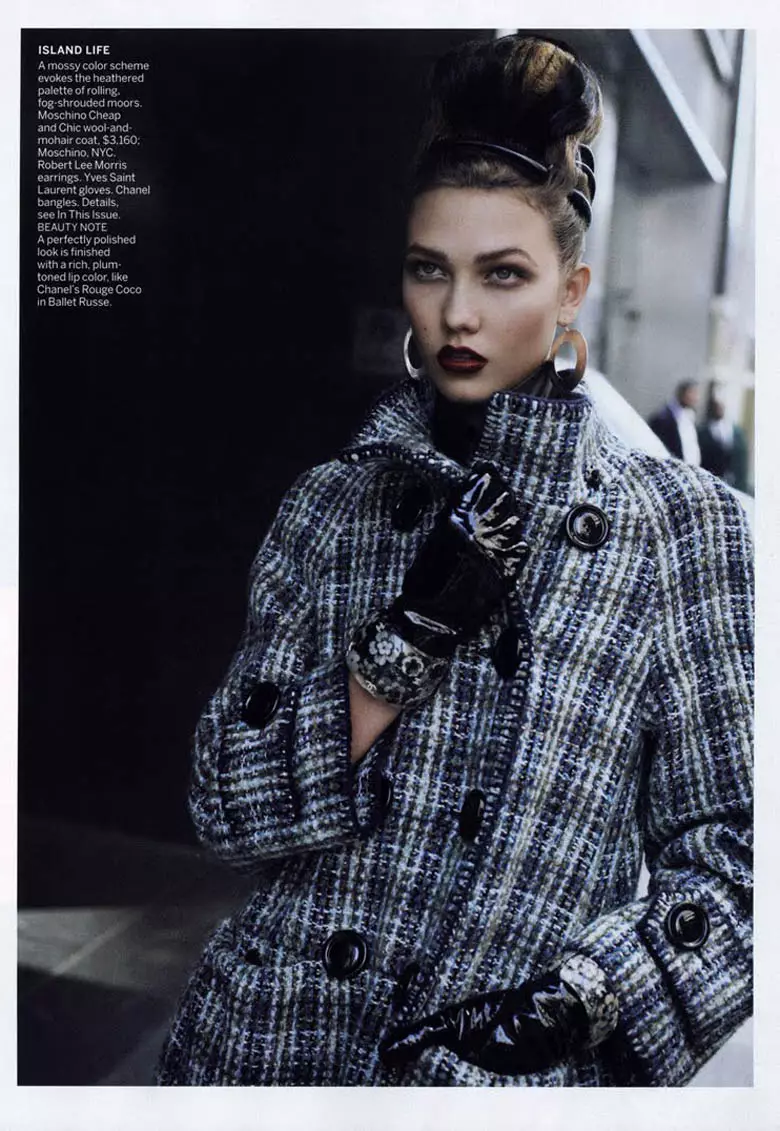 Karlie Kloss 由 Peter Lindbergh 為 Vogue 美國版 2010 年 9 月