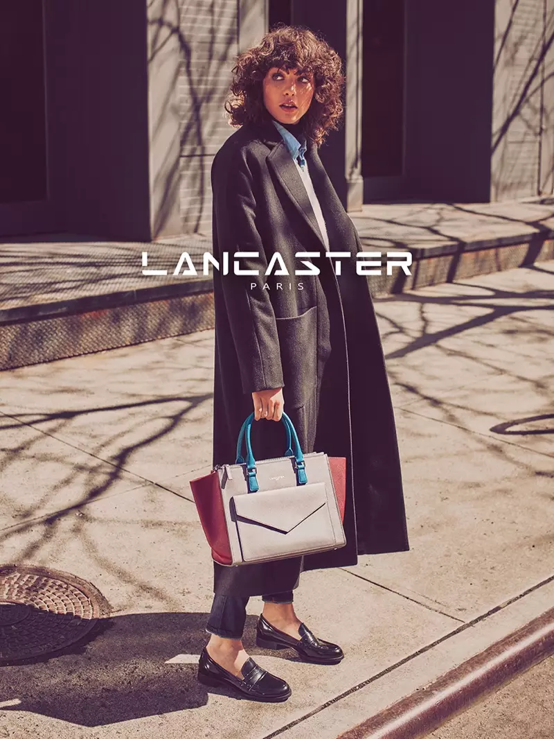 Steffy Argelich dans la campagne automne-hiver 2016 de Lancaster Paris