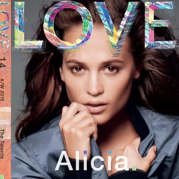 Alicia Vikander op LOVE Magazine-voorblad