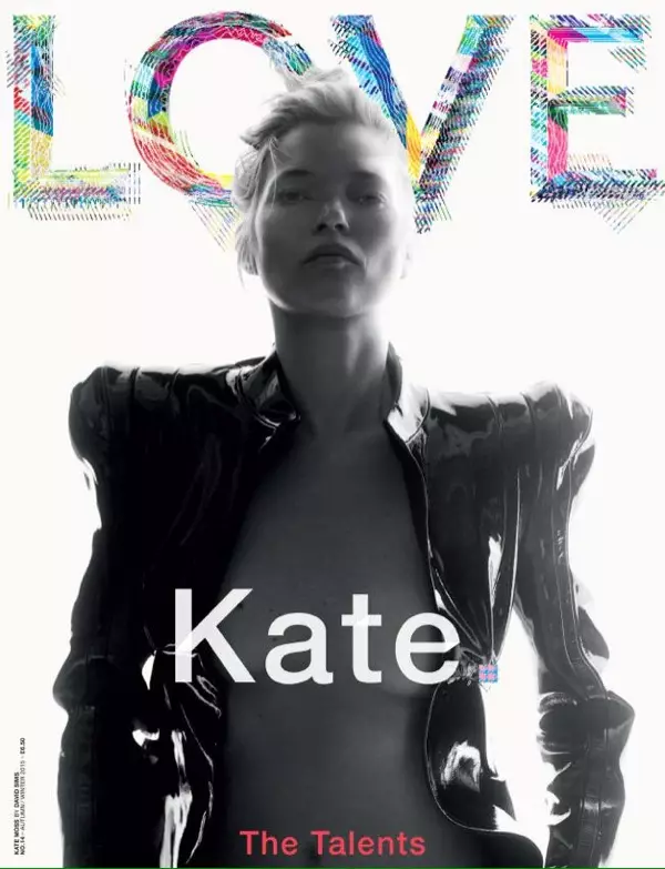 Kate Moss op LOVE Magazine-voorblad