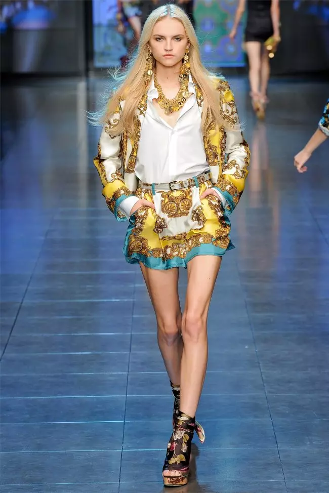 D&G Spring 2012 | Beke ea feshene ea Milan