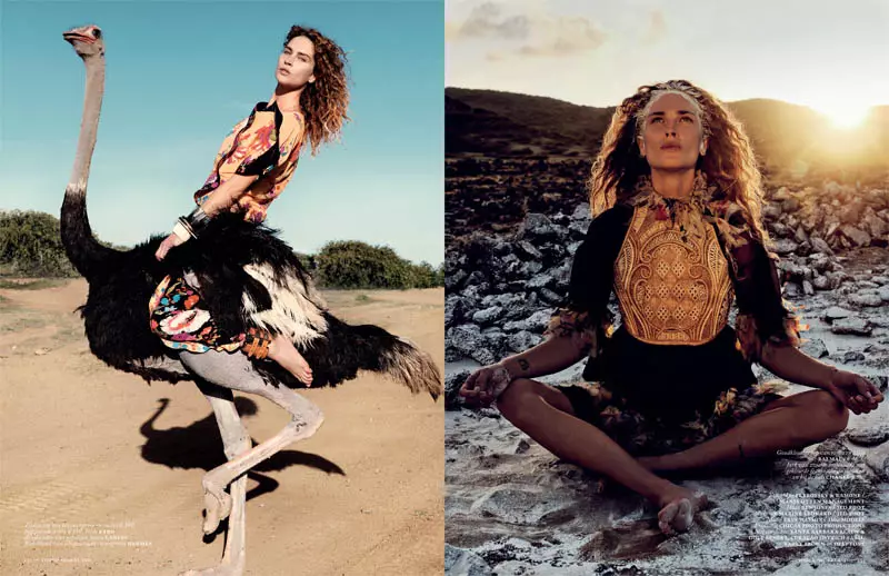 Erin Wasson ass e Wild Child fir Vogue Holland Mee 2013 vum Petrovsky & Ramone