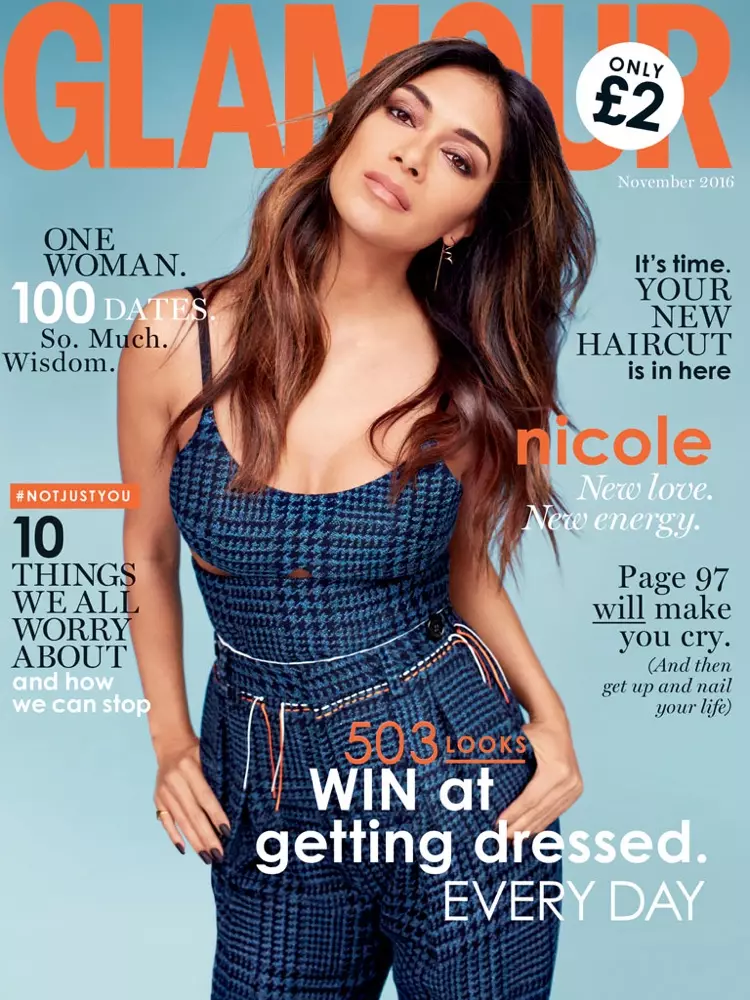 Nicole Scherzinger på Glamour UK November 2016 Omslag