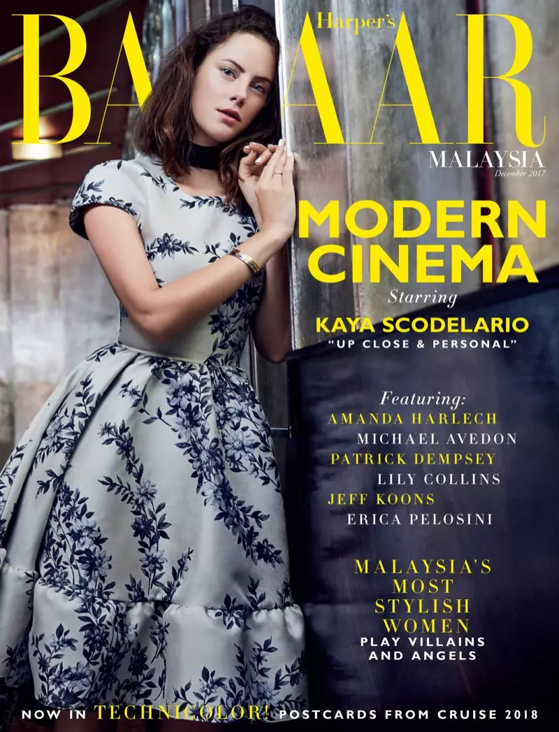 Kaya Scodelario di Harper's Bazaar Malaysia Disember 2017 Cover