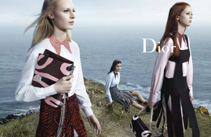 Dior fer á ströndina fyrir haustauglýsingar 2015