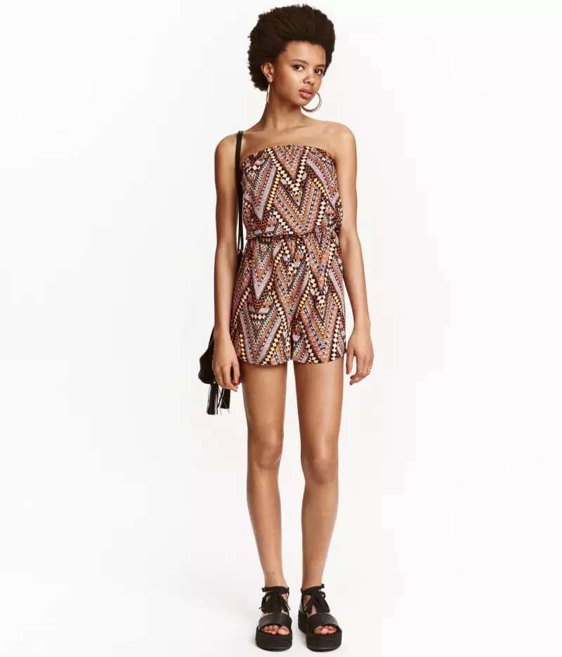 H&M Imegawanywa Strapless Romper