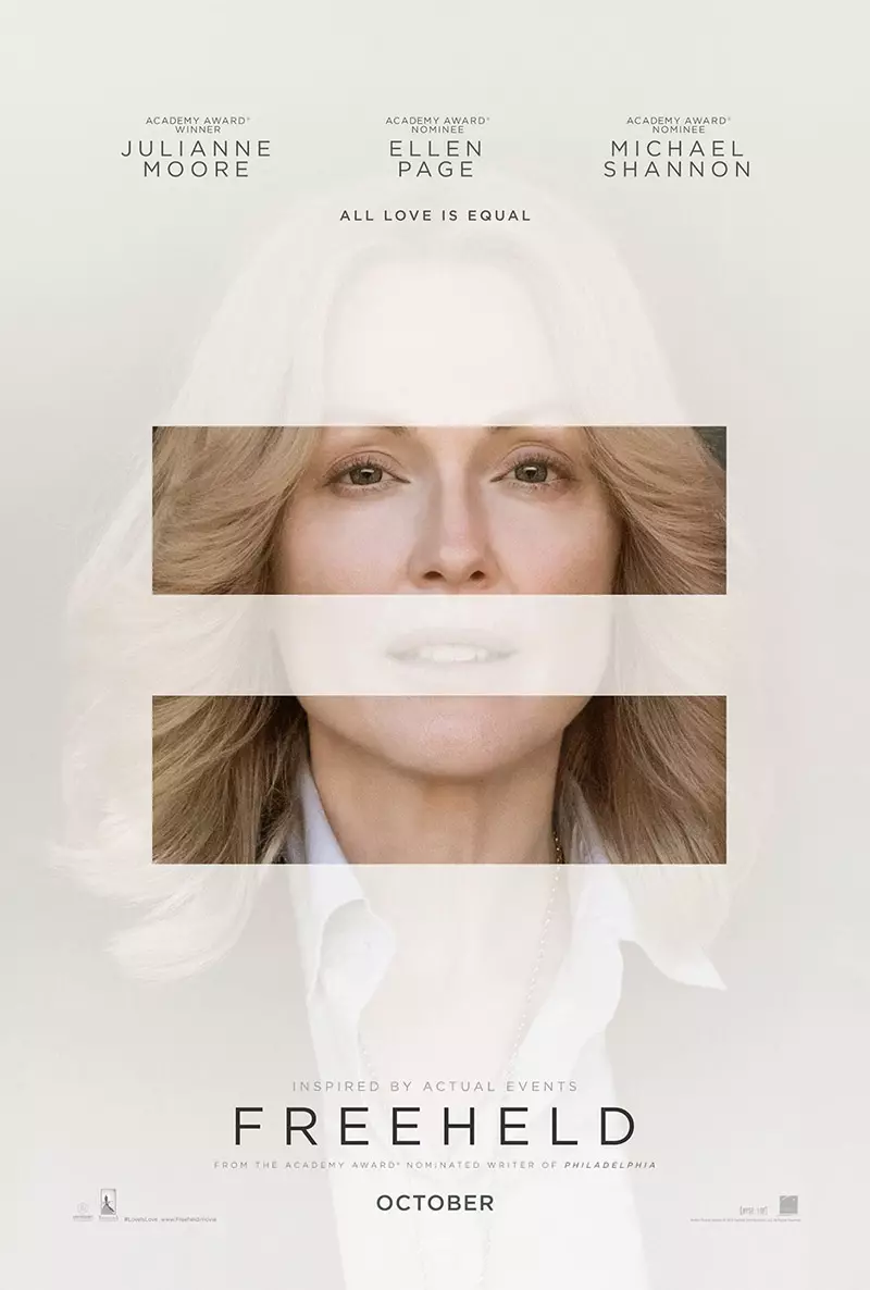 'Freeheld' filmposters mei Julianne Moore + Ellen Page