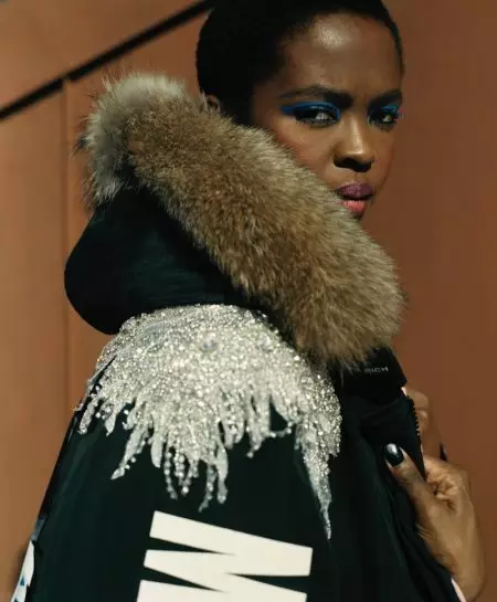 Lauryn Hill i Washington Heights le haghaidh Feachtas Woolrich Fall 2018