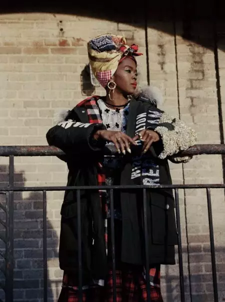 Lauryn Hill Yifotoje i Washington Hejuru yo Kwamamaza Woolrich Fall 2018