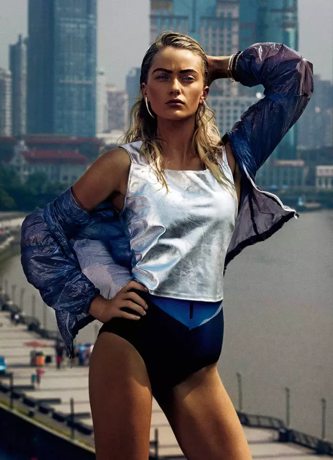 Steven Chee Lenses Sporty Style sa Shanghai para sa Fashion Quarterly NZ