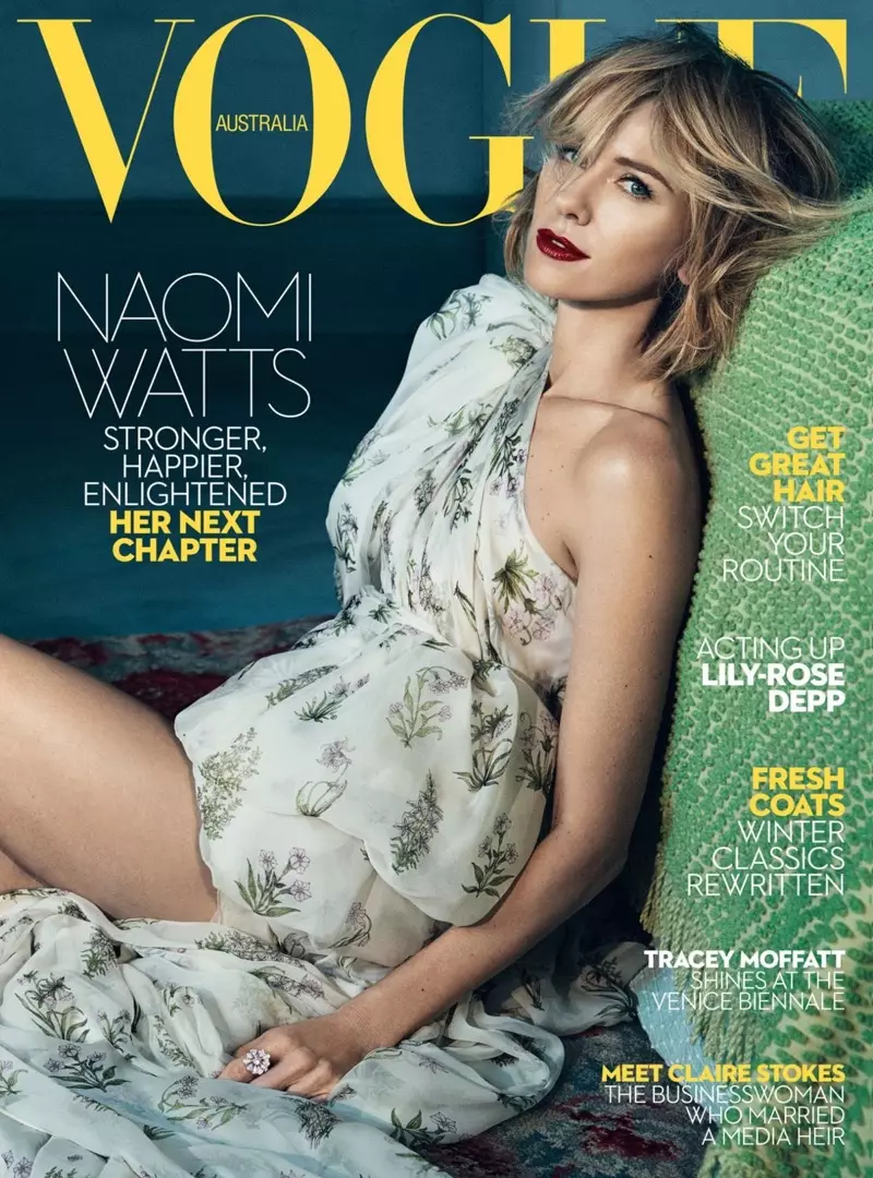 Naomi Watts na naslovnici Voguea Australije, juna 2017