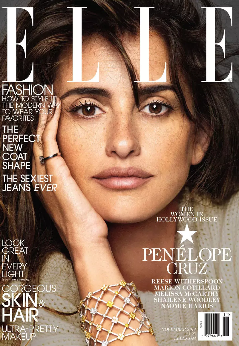 Reese Witherspoon, Penelope Cruz, Shailene Woodley + Melissa McCartney, Elle Kasım 2013 Kapak Hikayesi