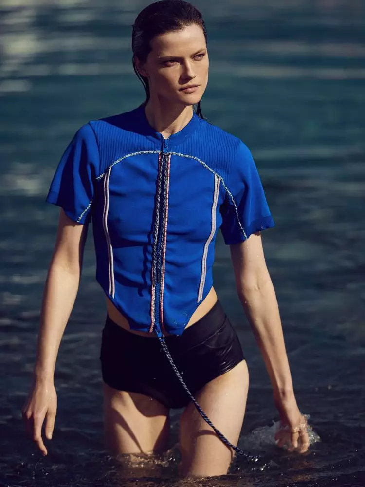 Kasia Struss Models Vacation Ready Looks for Vogue יוון