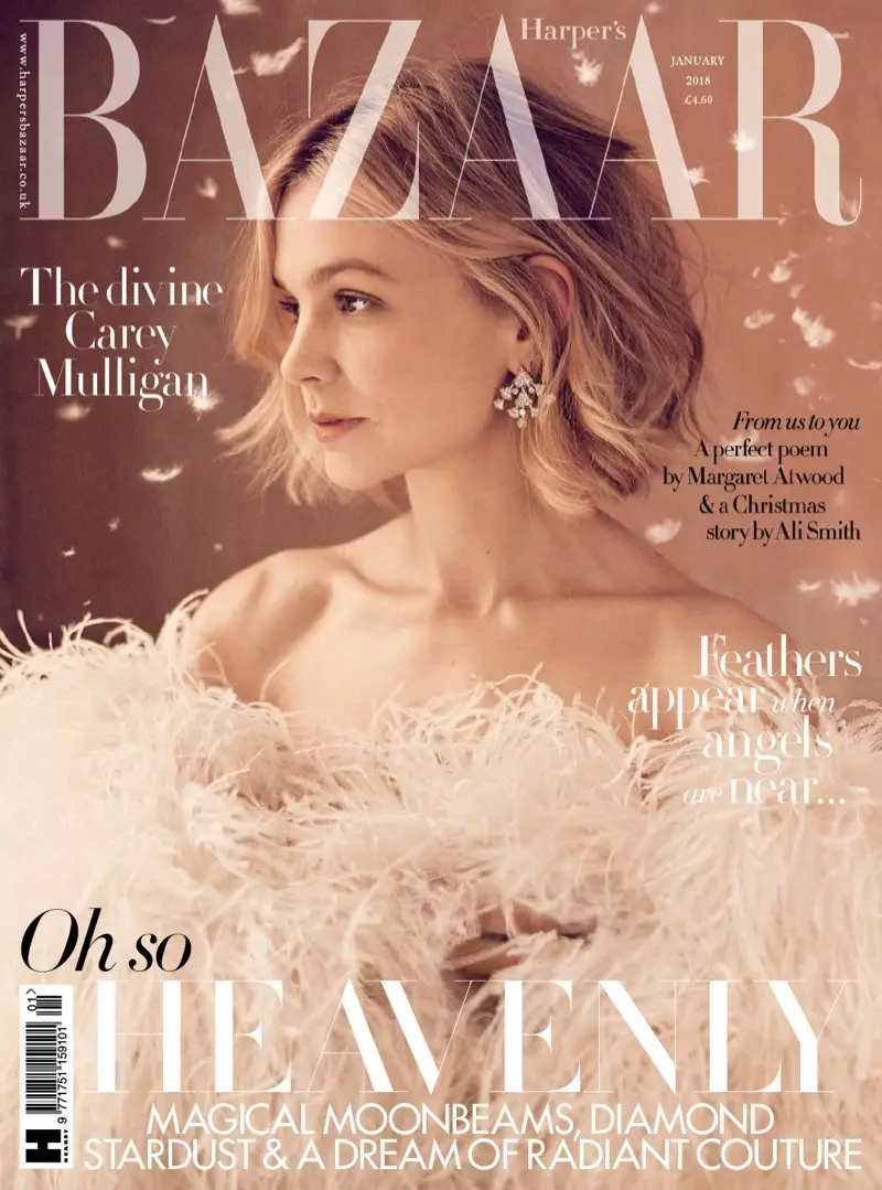 Carey Mulligan på Harper's Bazaar UK januar 2018 Forside