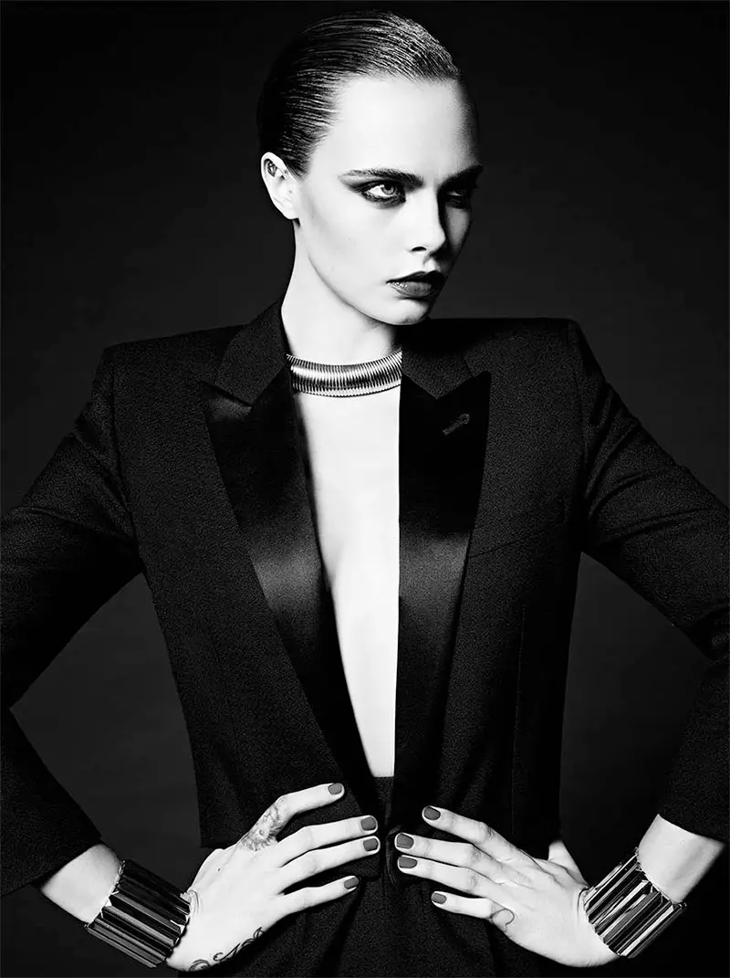 Cara Delevingne Saint Laurent Paris 2016 Campaign