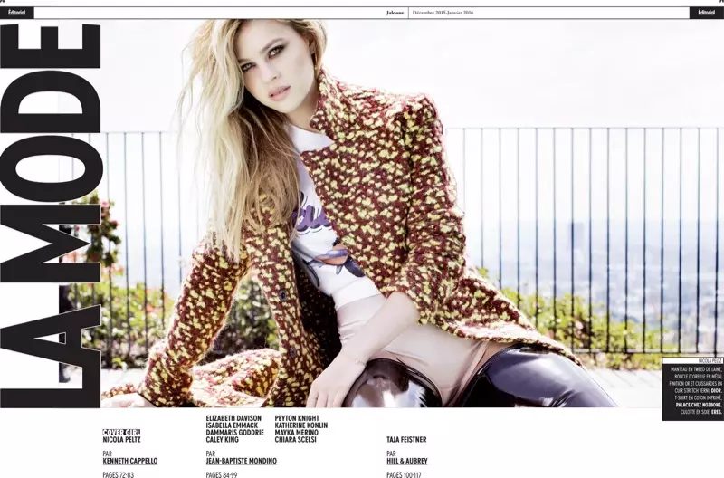 Nicola Peltz na-eweta ụfọdụ àgwà na Jalouse Magazine