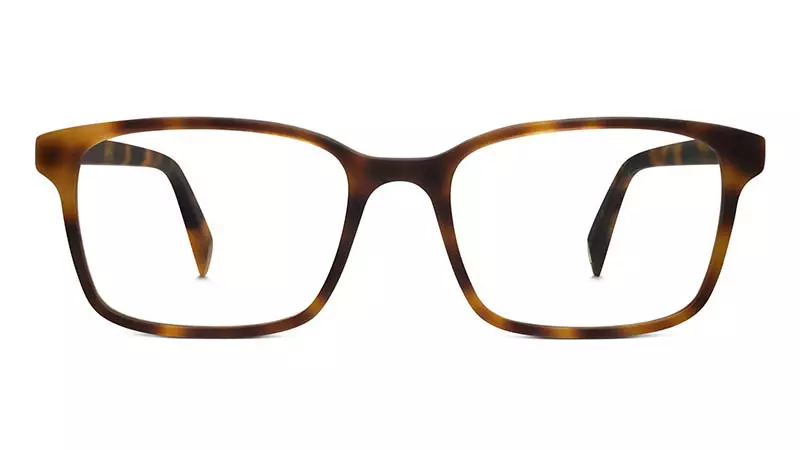 Warby Parker Brady Okulvitroj en Tavoligita Testudo Matte $95