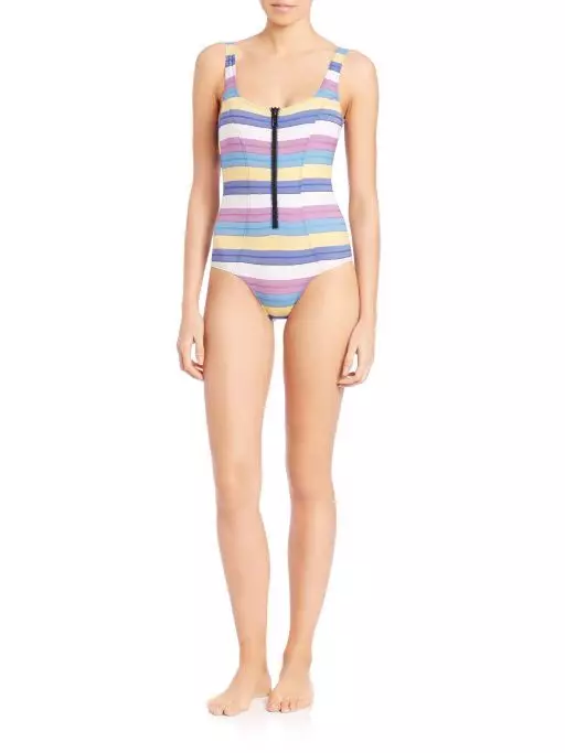 Lisa Marie Fernandez Striped One-Piece Swimsuit