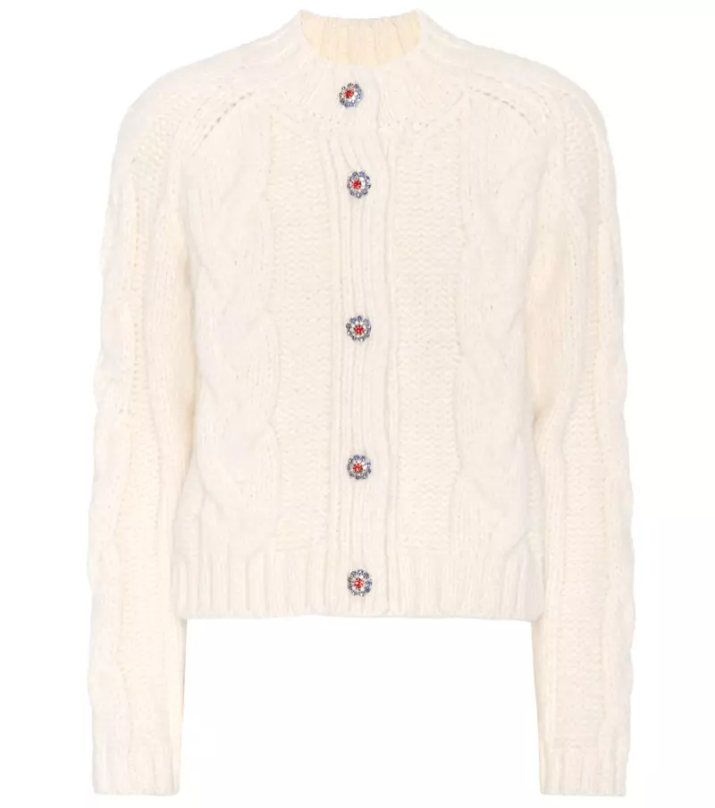 קרדיגן Ganni Muller Baby Alpaca-Blend Cardigan $450