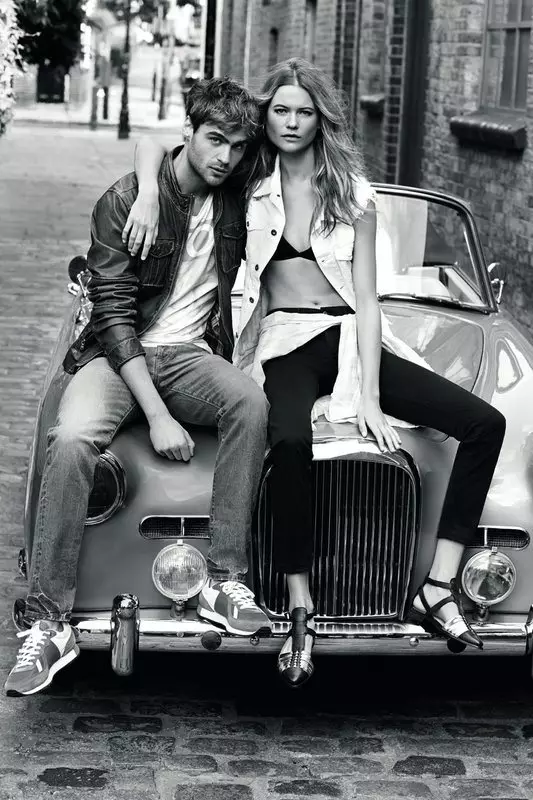 Behati Prinsloo žvaigždės Pepe Jeans Londono 2014 m. pavasario/vasaros kampanijoje