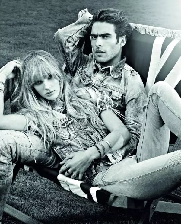 Anne Vyalitsyna pikeun Pepe Jeans Spring 2011 Kampanye