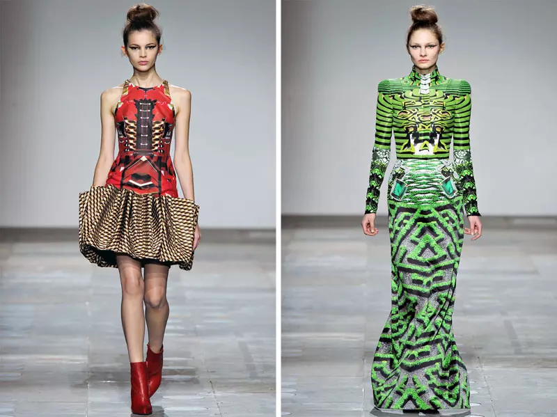 Mary Katrantzou Mudhun 2012 | Minggu Fashion London