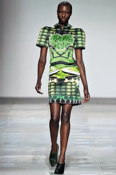 Mary Katrantzou Caij nplooj zeeg 2012 | London Fashion Week