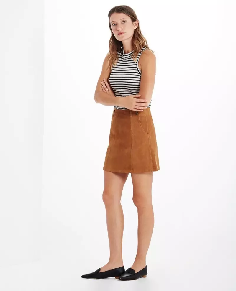 AG The Suede Juliette Skirt