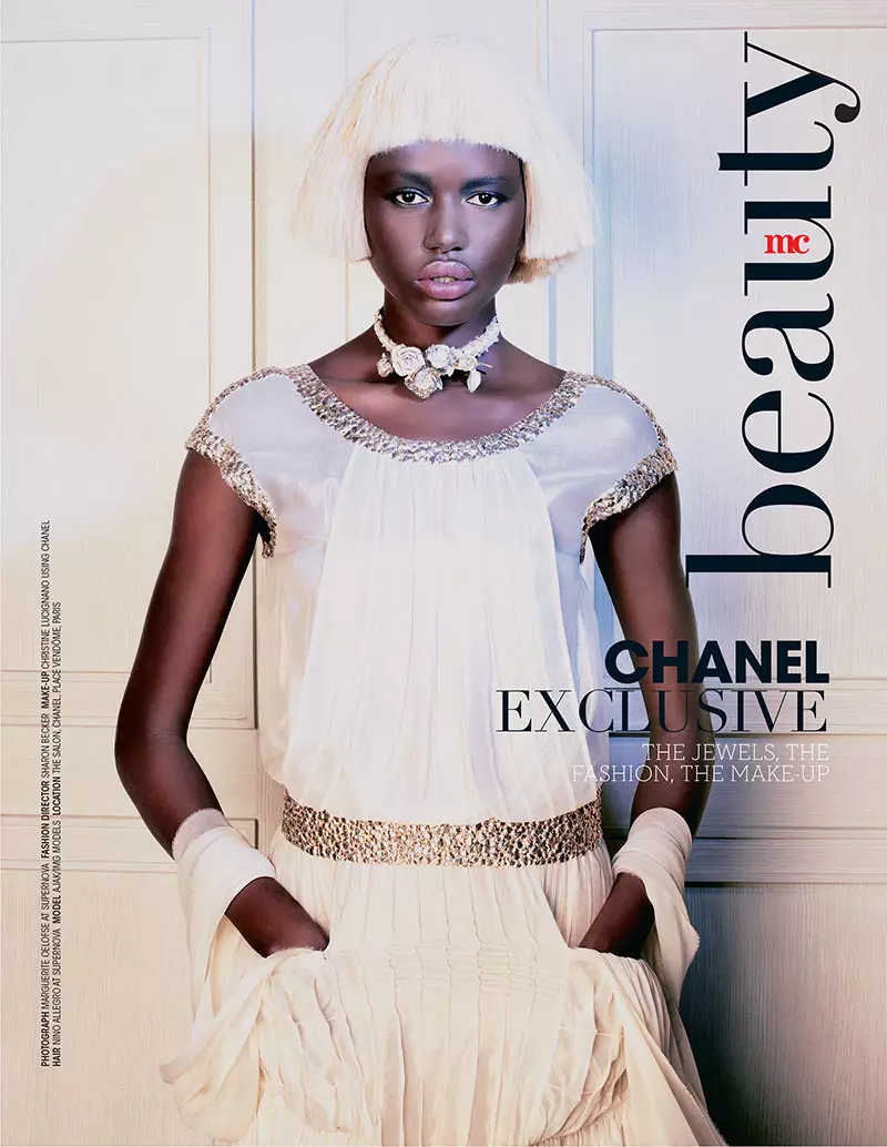 Ajak Deng Dons Chanel Beauty для снежаньскага нумара Marie Claire Паўднёвай Афрыкі