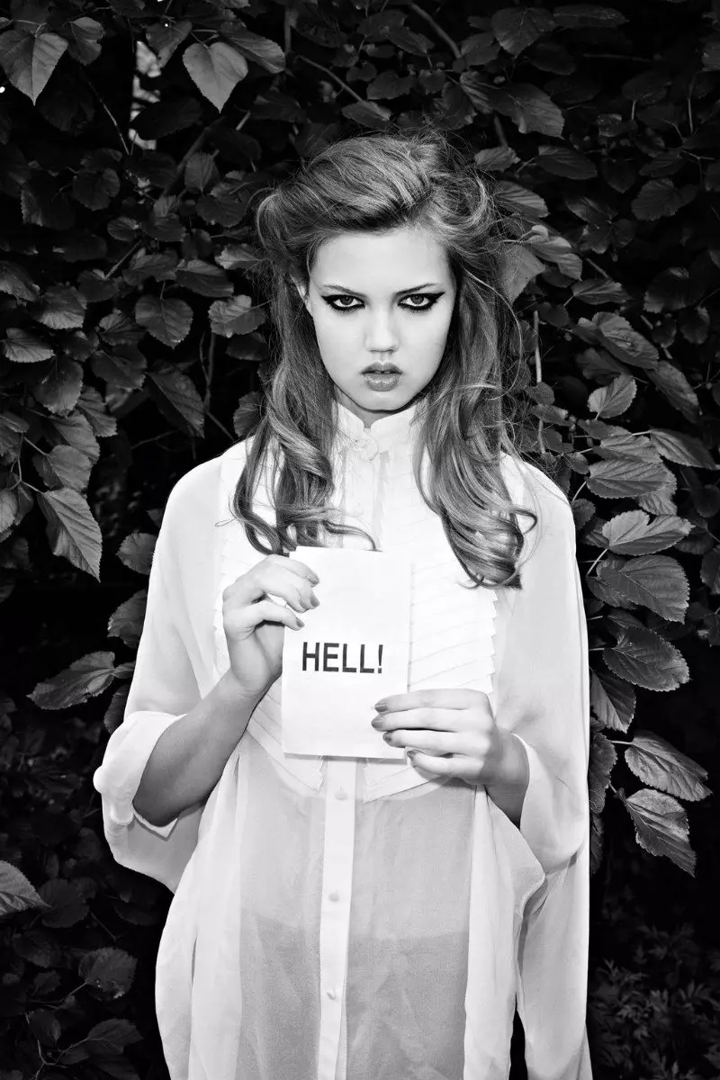 Lindsey Wixson โดย Terry Richardson สำหรับ Purple Fashion F/W 2011