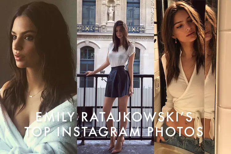 Emily Ratajkowski en Instagram: as súas fotos máis quentes