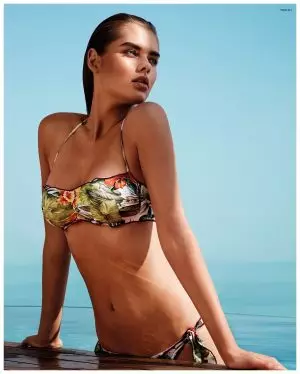 D'Solveig Mork ass Glam an trendy Swimsuits fir Twin-Set 2015 Kampagne