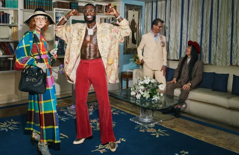 Gucci Mane Gucci cruise 2020 ව්‍යාපාරයේ පෙරමුණ ගෙන සිටී