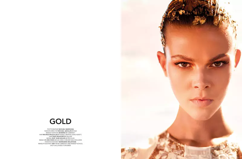 Ruby Jean Wilson Charms in Gold Looks for Karen Magazine #14