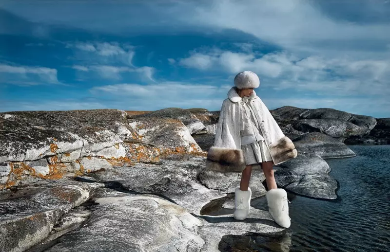 Лилия Дональдсон - Wintry Vogue Japan редакциясендә 'Төньяк Королева'