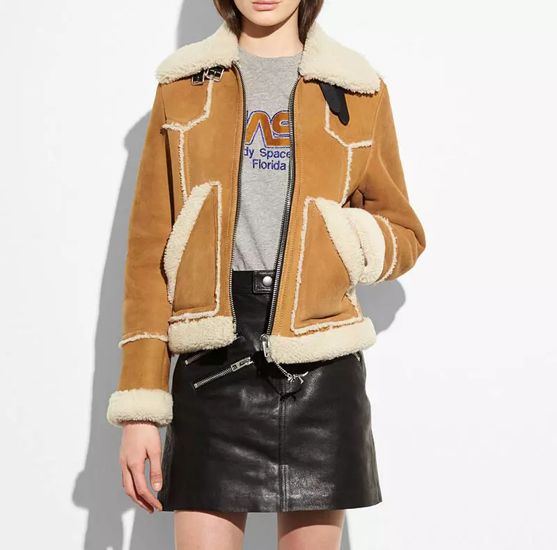 Jaket Kayu Shearling Coach $950 (sebelum ini $1900)