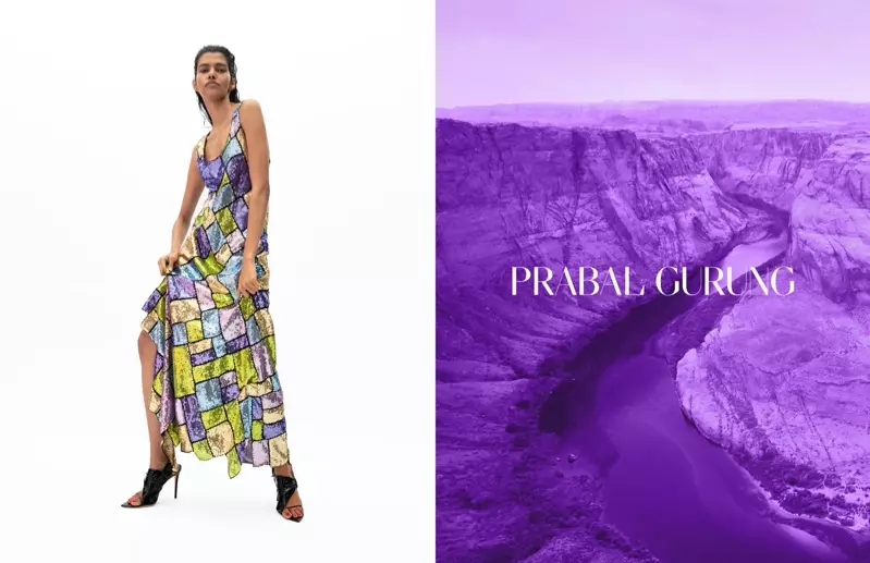 Pooja Mor 擔任 Prabal Gurung 2020 春夏系列廣告大片