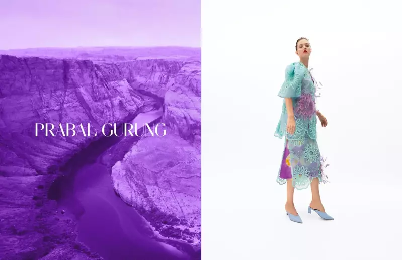 Pinangunahan ni Lindsey Wixson ang kampanya ng Prabal Gurung spring-summer 2020