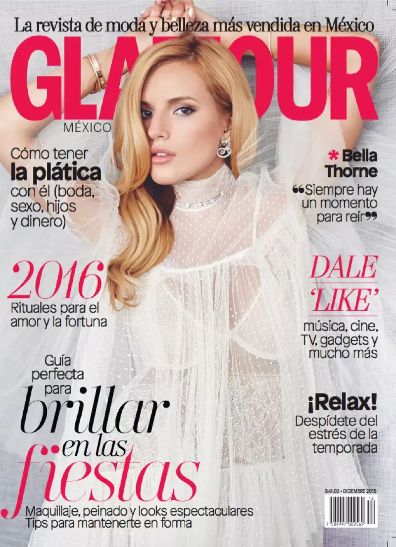 U-Bella Thorne kukhava ye-Glamour Mexico ka-December 2015