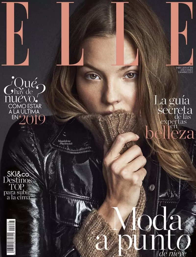 Magdalena Frackowiak ELLE اسپین کے لیے ٹھنڈی لگ رہی ہے۔