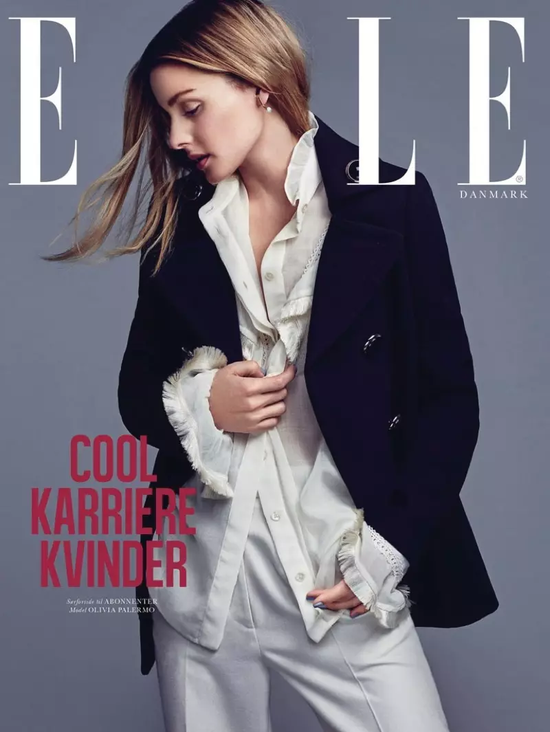 Olivia Palermo kostim pou ELLE Denmark Cover Shoot