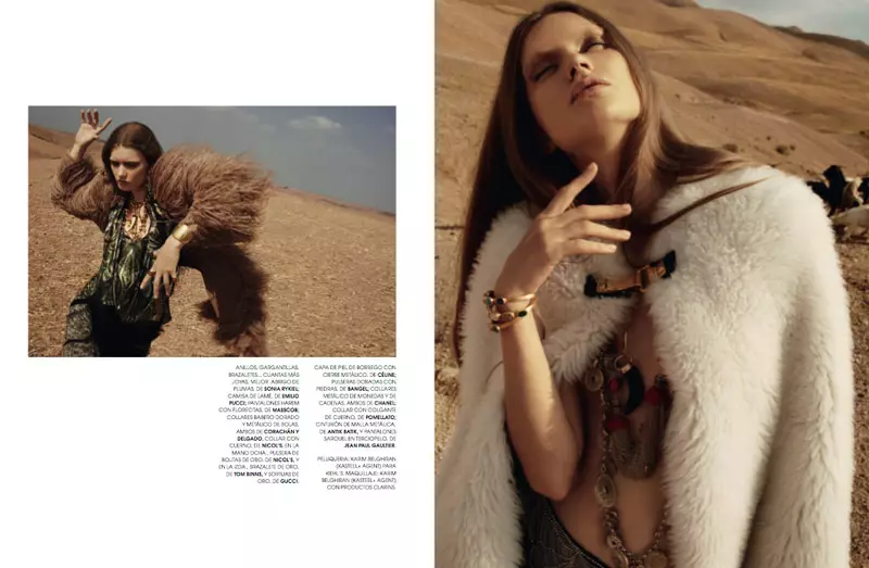 Lyoka Tyagnereva ni David Roemer para sa Marie Claire Spain Setyembre 2010