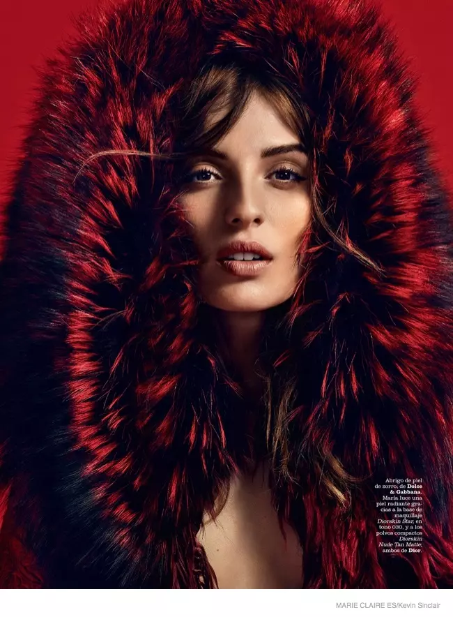 Maria Valverde ayaa diyaar u ah Kevin Sinclair oo ku sugan Marie Claire Spain Shoot