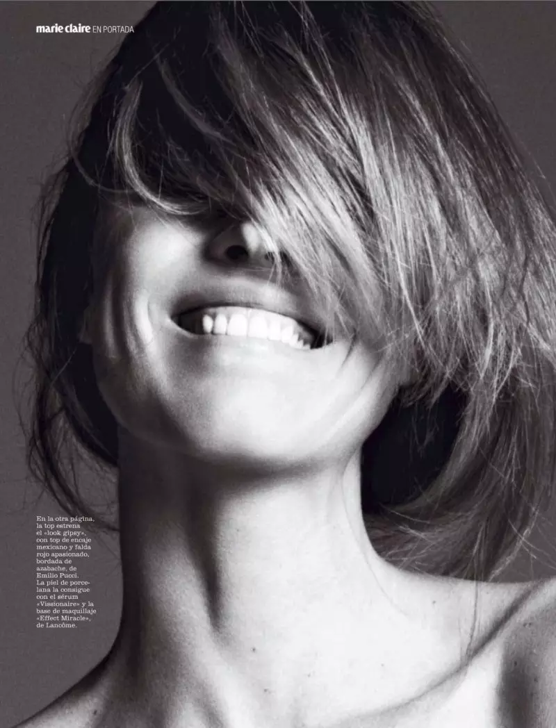 Eva Herzigova por David Roemer para Marie Claire Espanha janeiro 2012