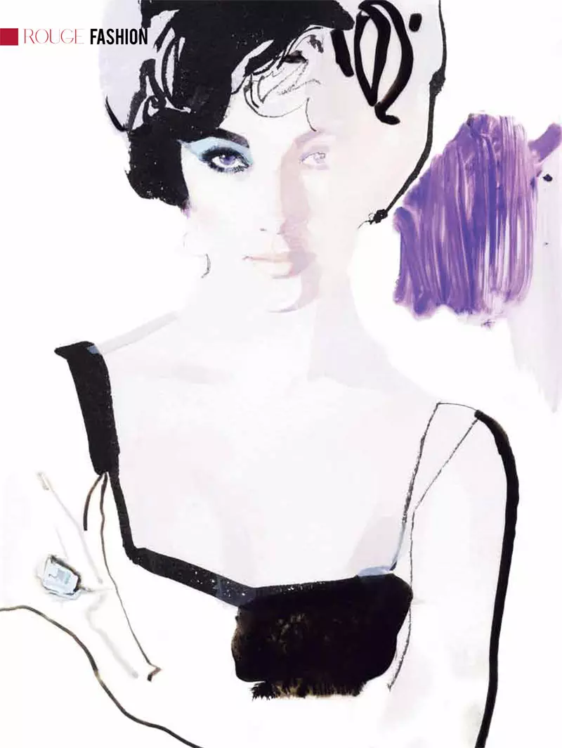 Elizabeth Taylor waxaa qoray David Downton ee ROUGE Jiilaalka 2011