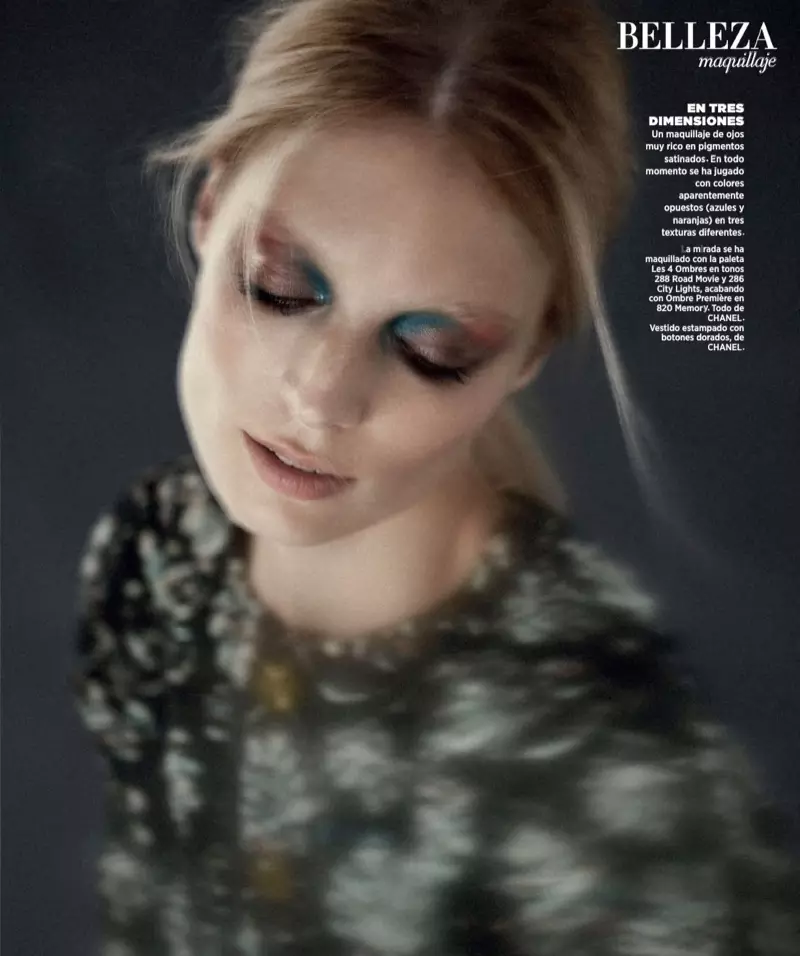 Melissa Tammerijn încântă în look-urile Chanel Beauty pentru Harper's Bazaar Spania