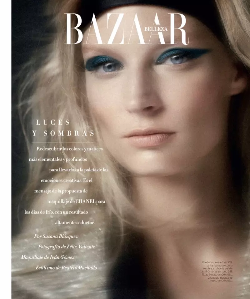 Melissa Tammerijn encanta als looks de bellesa de Chanel per a Harper's Bazaar Espanya